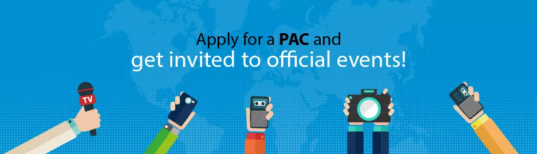 Apply for a PAC and get invited to official events