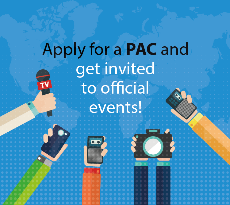Apply for a PAC and get invited to official events